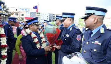 प्रहरी महानिरीक्षक थापाको बिदाइ