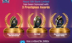 नेपाल एसबिआई बैंक इण्डियन च्याम्बर अफ कमर्शद्वारा सम्मानित