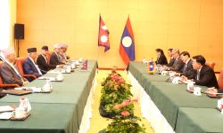 प्रधानमन्त्री ओली र लाओ जनप्रजातान्त्रिक गणतन्त्रका राष्ट्रपतिसुसौलिथ बीच भेटवार्ता