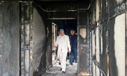 मुख्यमन्त्री पाण्डेले गरे क्षतिग्रस्त संरचनाको अवलोकन