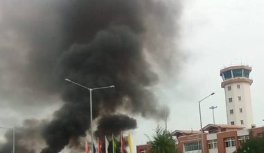 भैरहवाको गौतमबुद्ध अन्तर्राष्ट्रिय विमानस्थलमा आगजनी