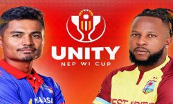 युनिटी कप अन्तरराष्ट्रिय क्रिकेट : नेपालले वेस्ट इन्डिजसँग खेल्दै