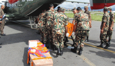 जेनजी प्रदर्शनमा मृत्यु भएका छजनाको शव सेनाको सहयोगमा सम्बन्धित जिल्लामा पुर्‍याइयो