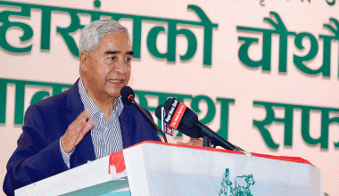 महाधिवेशन नेतृत्व चयन, नीति र उद्देश्य निर्धारण गर्ने थलो हो : सभापति देउवा