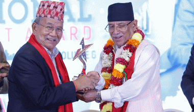 ललितपुर महानगरप्रमुख महर्जन ‘एक्सिलेन्स अर्वान गभर्नेन्स अवार्ड’बाट सम्मानित