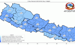 कोशी, तराई र वाग्मतीमा भारी वर्षाकाे सम्भावना