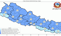 कोशी, वाग्मती र गण्डकीका पहाडी भेगमा भारी वर्षा हुने पूर्वानुमान