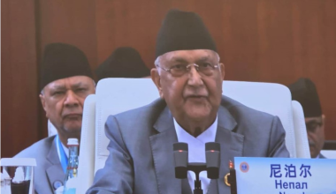 प्रधानमन्त्री ओलीबाट शाङ्घाइ शिखर सम्मेलनलाई सम्बोधन