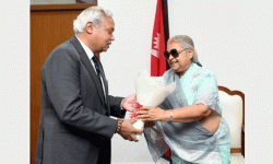 प्रधानमन्त्री कार्कीसँग भारतीय राजदूतको भेट, हित र आपसी चासोका विविध विषयमा छलफल