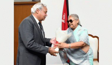 प्रधानमन्त्री कार्कीसँग भारतीय राजदूतको भेट, हित र आपसी चासोका विविध विषयमा छलफल