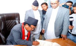 शिक्षामन्त्री पुनद्वारा पदभार ग्रहण