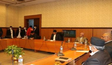 राष्ट्रियसभा कार्यव्यवस्था परामर्श समितिको बैठक