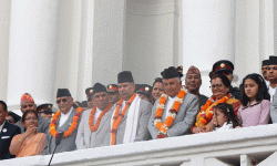 राष्ट्रपति पौडेलद्वारा इन्द्रजात्रा अवलोकन