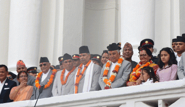 राष्ट्रपति पौडेलद्वारा इन्द्रजात्रा अवलोकन