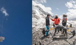 Drones being used for waste collection in Sagarmatha
