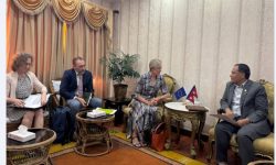 मन्त्री घिसिङसँग युरोपेली सङ्घका राजदूत लोरेन्जोको शिष्टाचार भेटवार्ता