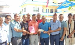 प्रहरी कार्यालय पुनर्निर्माण गर्न १० लाख सहयोग