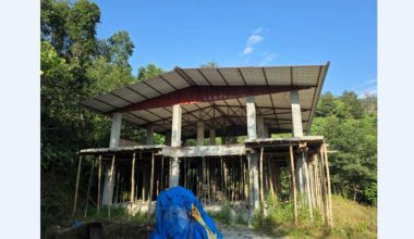 बजेट अभावमा तङ्ग्राम स्वास्थ्यचौकी भवन अधुरै