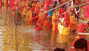 पोखराको चार स्थानमा छठपूजा गरिँदै