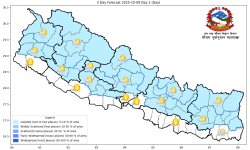 मनसुन क्रमश : कमजोर हुँदै