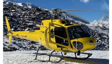 सोलुखुम्बुको लबुचेमा हेलिकप्टर दुर्घटना