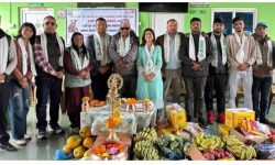 खुमा अर्याल फाउण्डेसनले गर्याे मानव सेवा आश्रममा खाद्यान्न वितरण र नि:शुल्क स्वास्थ्य परीक्षण