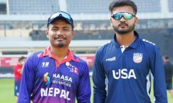 अमेरिकाविरुद्धको खेलमा नेपालले टस जितेर पहिला फिल्डिङ रोज्यो
