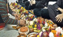 तिहारको पूजा आराधना गरिँदै, म्हः (आत्म) पूजा