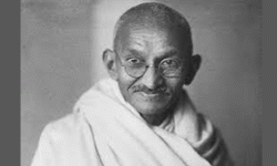 गान्धीमाथि लेख्दा …