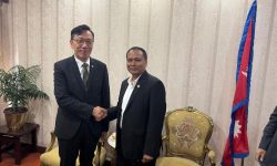 मन्त्री घिसिङसँग नेपालका लागि कोरियाका राजदूतको शिष्टाचार भेट