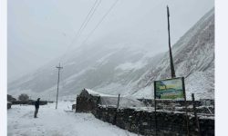 उत्तरी गोरखामा हिमपातहुँदा मनास्लु क्षेत्र भ्रमणमा गएका पर्यटक प्रभावित