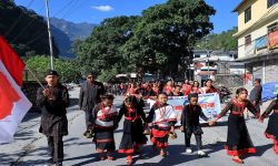 नेपाल संवत्को स्वागतार्थ पोखरामा भिन्तुना र्याली