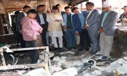 एमाले अध्यक्ष ओलीद्वारा बालकोटस्थित निवास अवलोकन