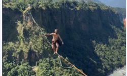 पर्वतमा नेपालकै अग्लो हाइलाइनको सफल परीक्षण