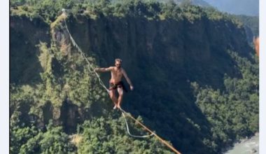 पर्वतमा नेपालकै अग्लो हाइलाइनको सफल परीक्षण