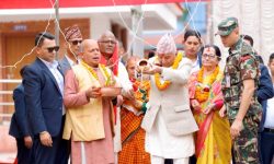 राष्ट्रपति पौडेलबाट गुह्येश्वरीमा अर्घ्यदान