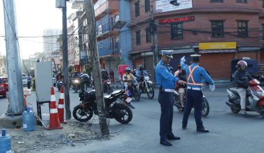 उपत्यकामा सक्रिय ट्राफिक प्रहरी, करिब २०० जना कारबाहीमा