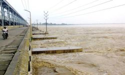 वर्षा रोकिएसँगै सप्तकोशी नदीको वहाव घट्दो