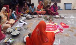 यमद्वितीयमा बाँकेका मधेशी महिलाद्वारा ‘भुर्की पूजन’