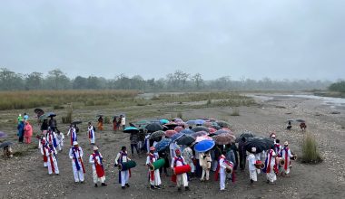 मेडरी नाच सीप युवा पुस्तामा सिकाउँदै पाका