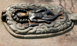 हनुमान ढोका दरबार भित्रको जलशयन नारायण