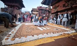 नेवार समुदयाले मनाए सकिमना पुन्ही, टोलटोलमा अन्नका आकृति र दाफा भजन