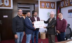 एफवान सफ्ट ग्रुपद्वारा भौतिक पूर्वाधार पुनर्निर्माण कोषमा ७५ लाख रुपैंयाँ सहयोग