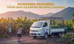 प्रगतिलाई गति दिन नेपालका व्यवसायलाई साथ दिइरहेका फोटोन गाडीहरू