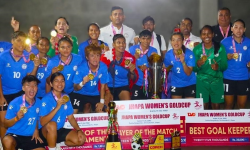 झापा महिला गोल्डकपको उपाधि नेपाल पुलिस क्लबलाई