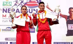 नेपालगञ्ज म्याराथनको उपाधि खड्का र न्यौपानेलाई