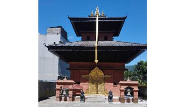 पोखरामा बन्यो भैरव मन्दिर