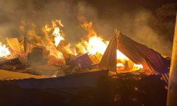 तेम्बा बजारमा आगलागी हुँदा एक करोड १८ लाखभन्दा बढी क्षति