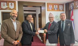 नेपाल लाइफले गर्‍याे भौतिक पूर्वाधार पुर्ननिर्माण कोषमा एक करोड ५० लाखको सहयोग