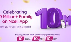 एनसेल एपको डाउनलोड १ करोड नाघ्यो